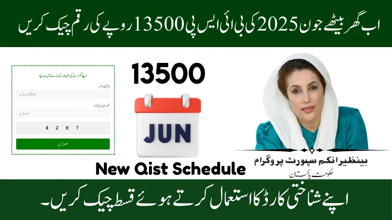 BISP 8171 Web Portal June 2025 Payment Status Check Online By CNIC