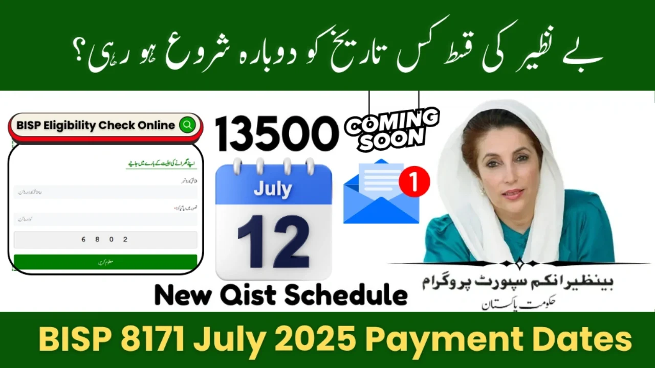 BISP 8171 July 2025 Payment Dates – Full Details for Beneficiaries
